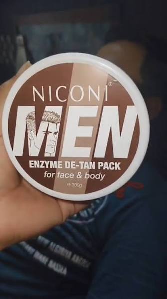 NICONI Men Enzyme De-Tan Pack – Face & Body