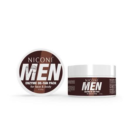 NICONI Men Enzyme De-Tan Pack – Face & Body